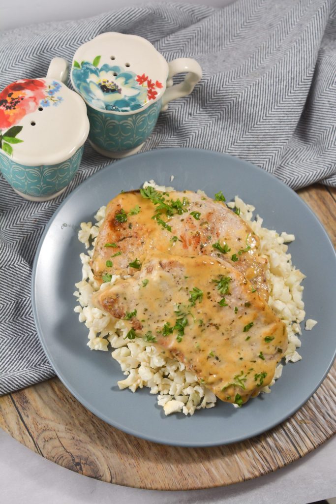 creamy bacno ranch pork chops